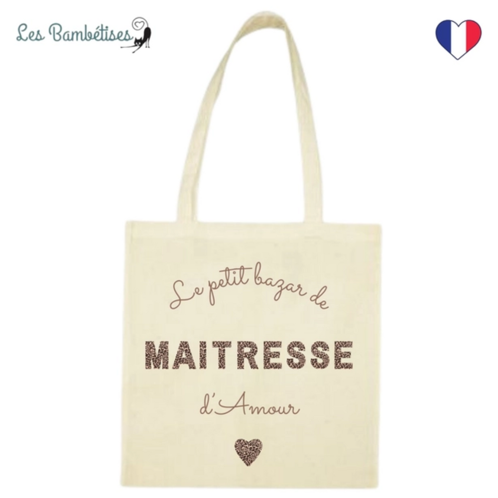 Tote bag léopard - maitresse