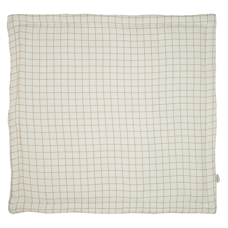 Tapis d'éveil gaze grands carreaux - Mon amour