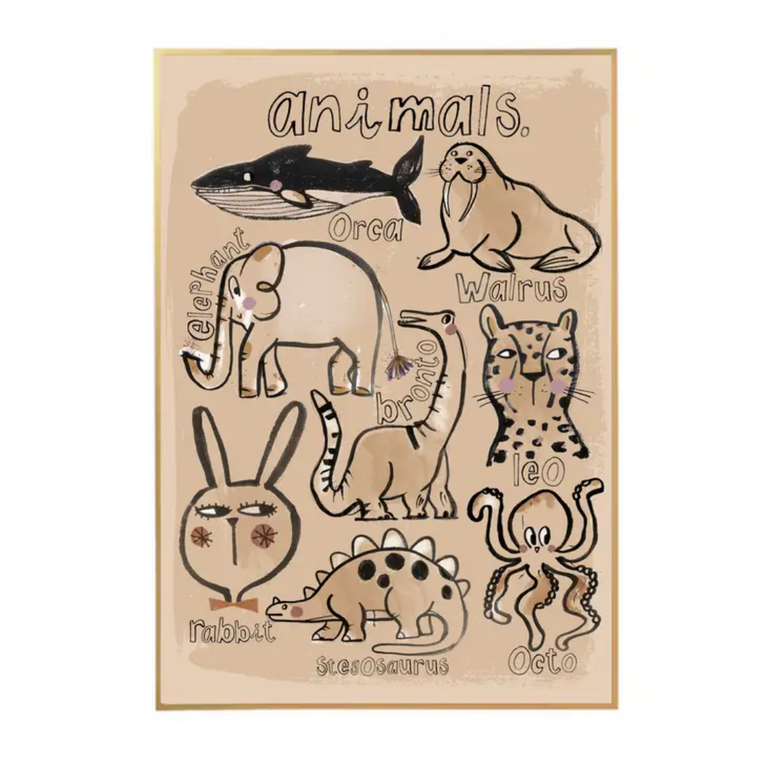 Affiche animaux