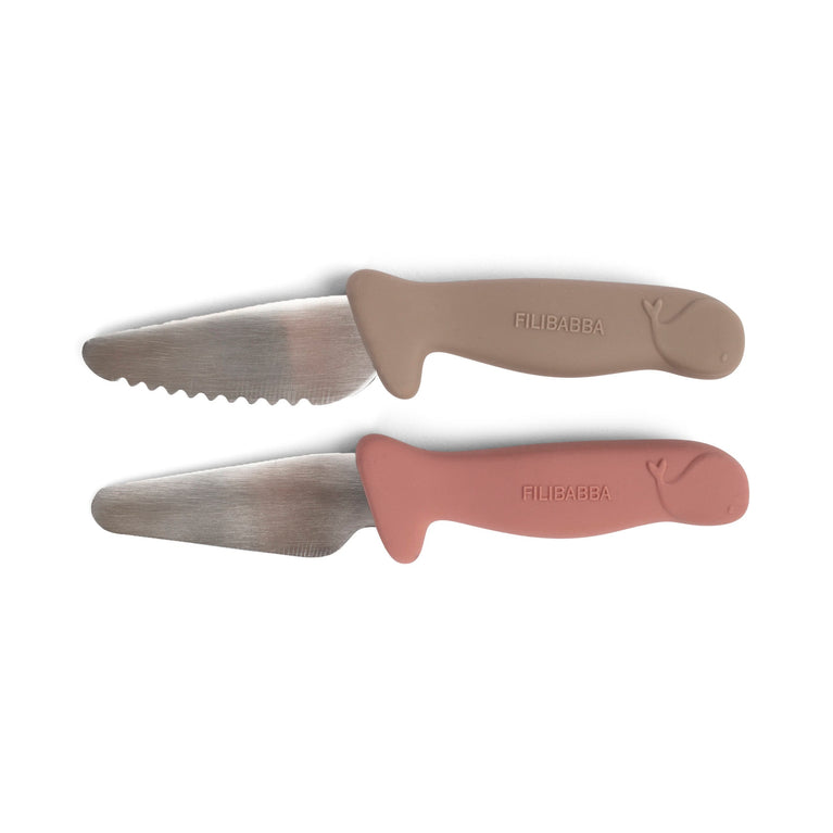 Couteaux d’apprentissage - Pack de 2 Taupe/Rose