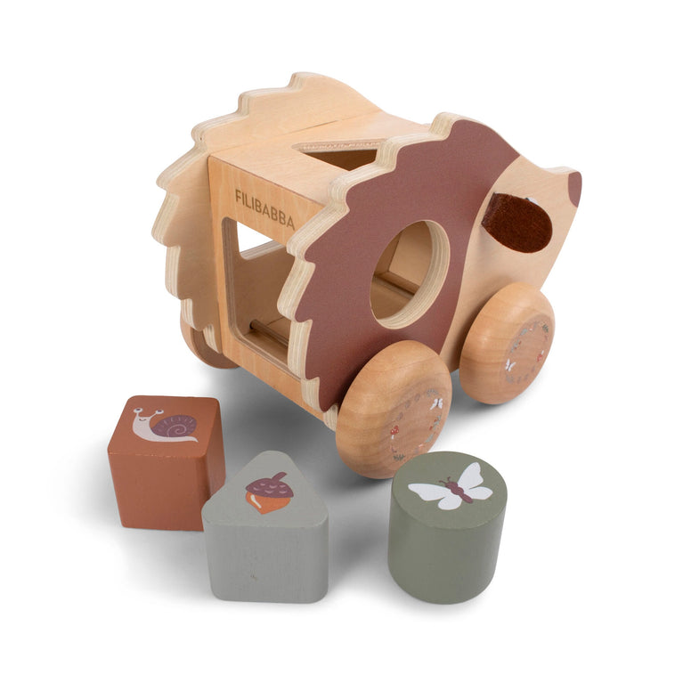 Hérisson à tirer avec trieur de formes