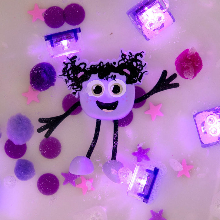 Personnage Lumi + 2 cubes lumineux - Purple