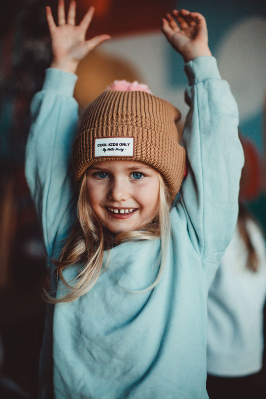 Bonnet enfant hello hossy - Block Macaroon