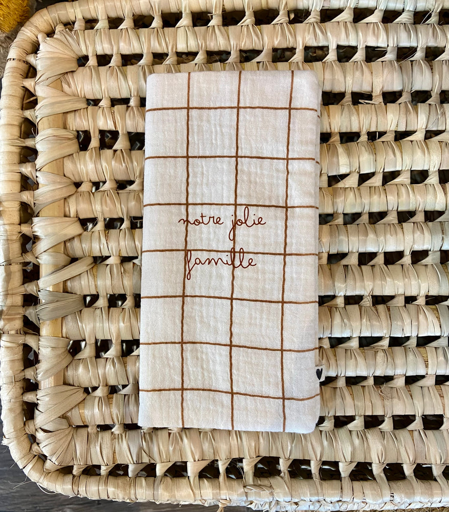 Protège livret de famille - carreaux