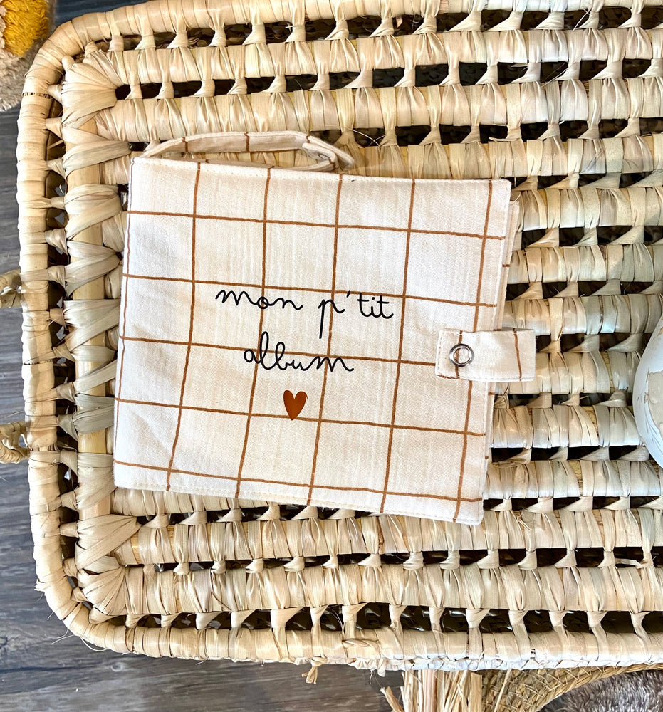 Mini album photo carreaux - mon p'tit album