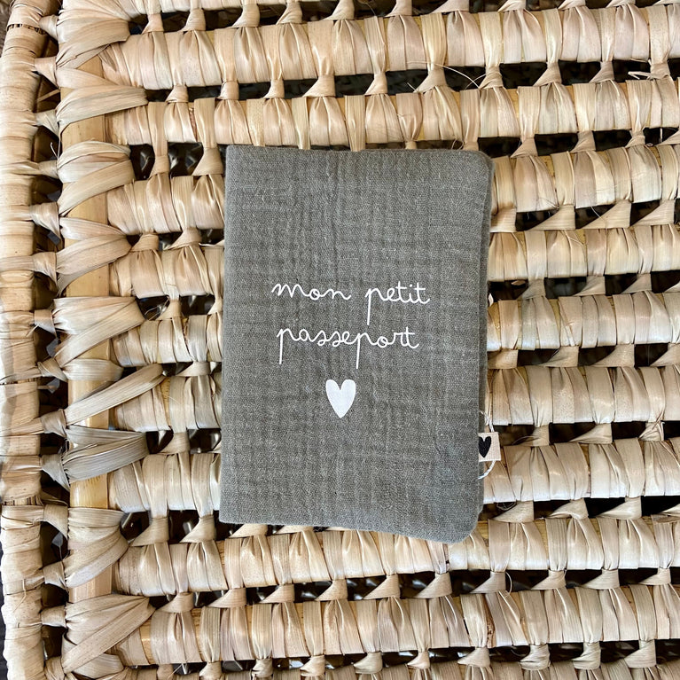 Protège passeport gaze vert