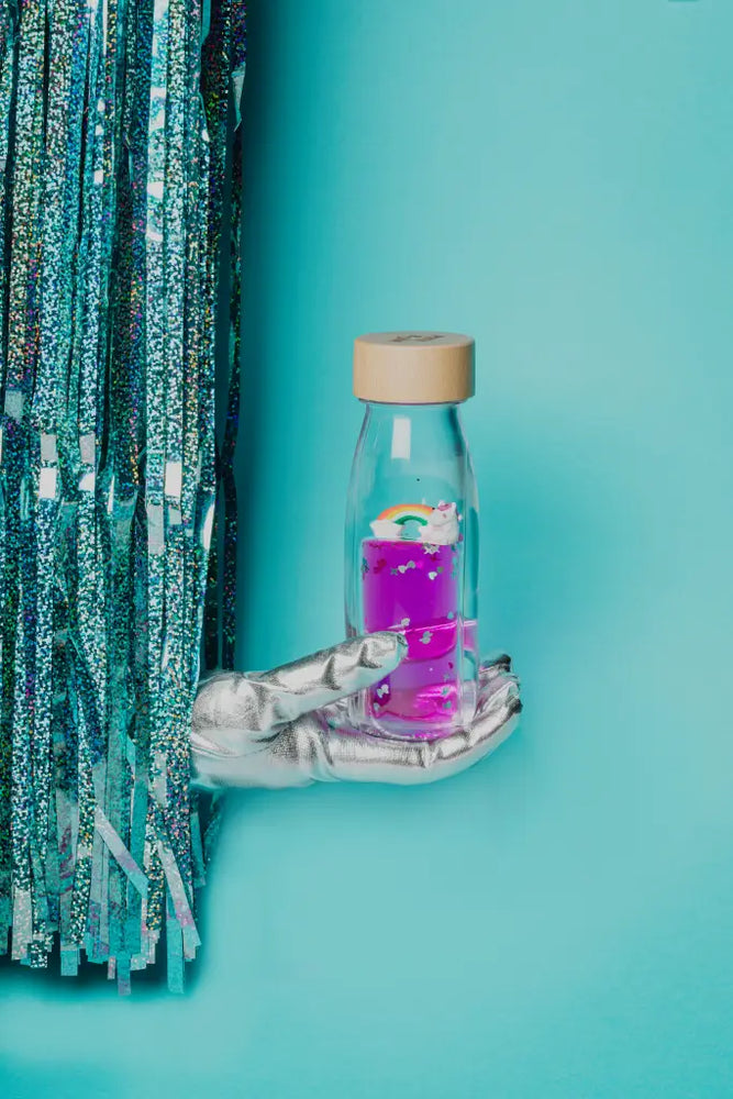 Bouteille sensorielle - Arc-en-ciel magique