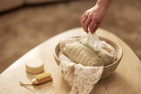 Housse pour lingettes - Olive Green