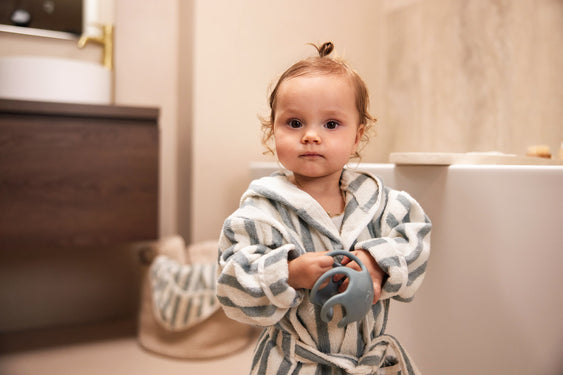 Peignoir Éponge Stripe - Sea Green