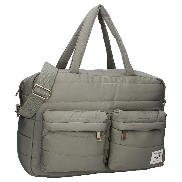 Sac à langer (avec matelas à langer) – Matelassé imperméable vert