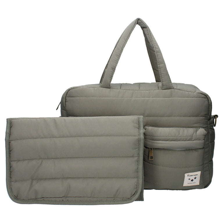 Sac à langer (avec matelas à langer) – Matelassé imperméable vert