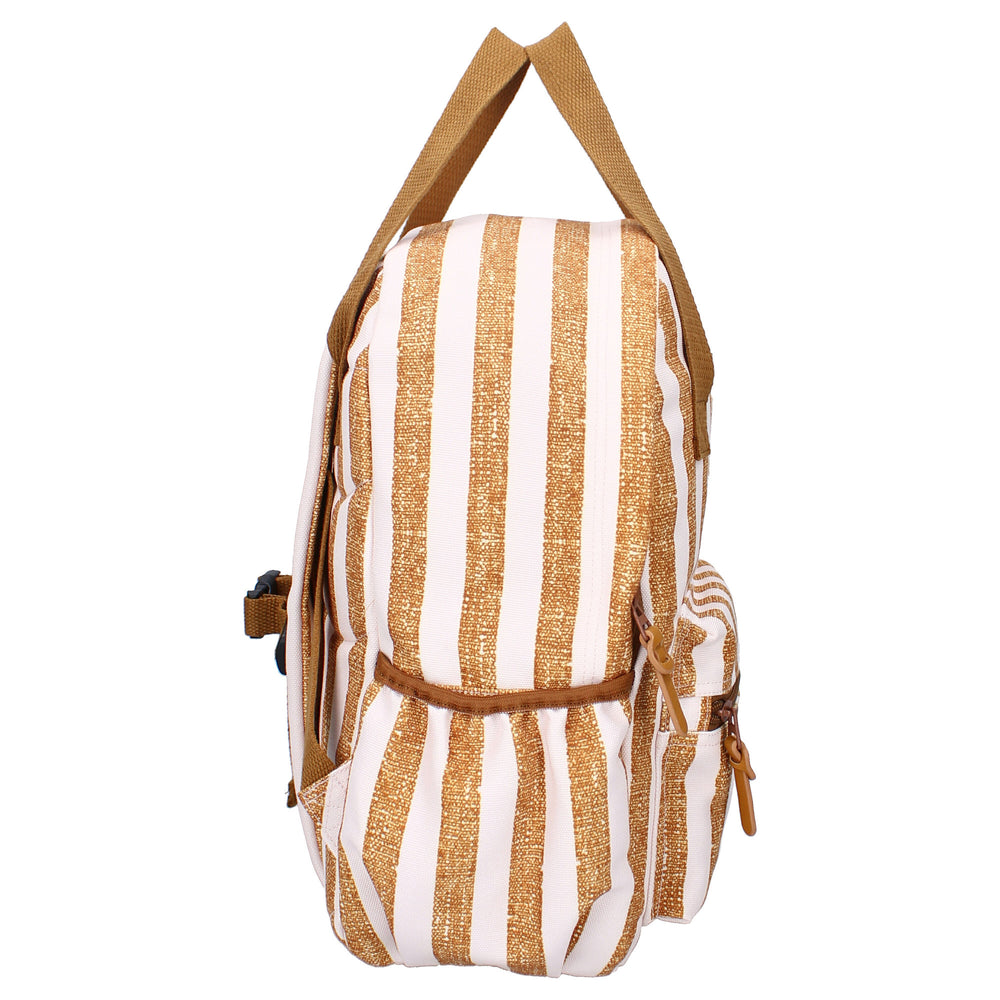 Sac à dos enfant – Rayures caramel