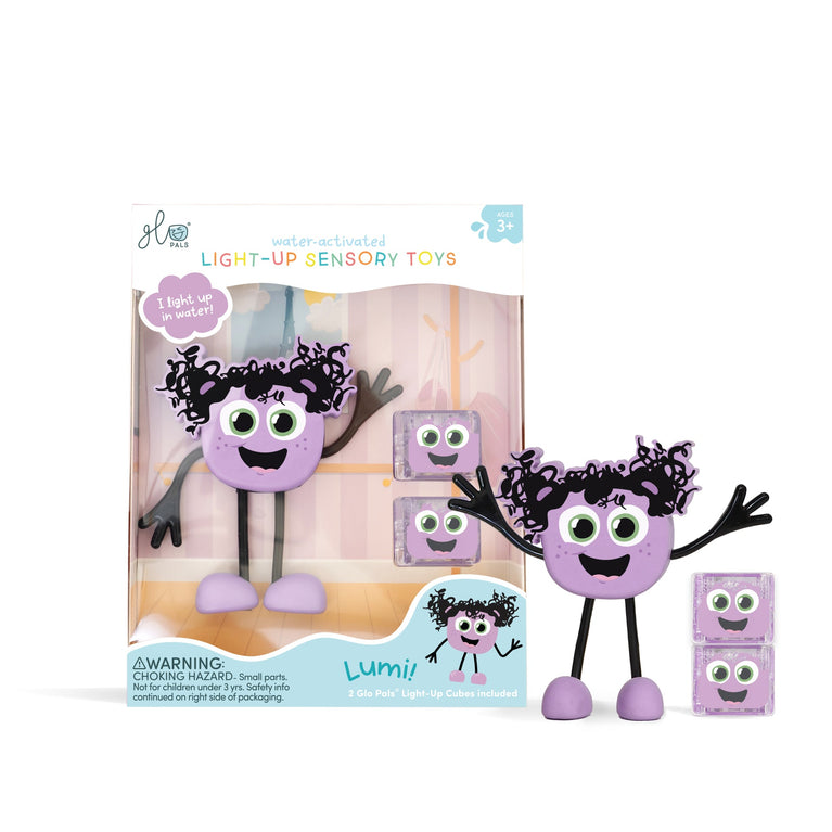 Personnage Lumi + 2 cubes lumineux - Purple