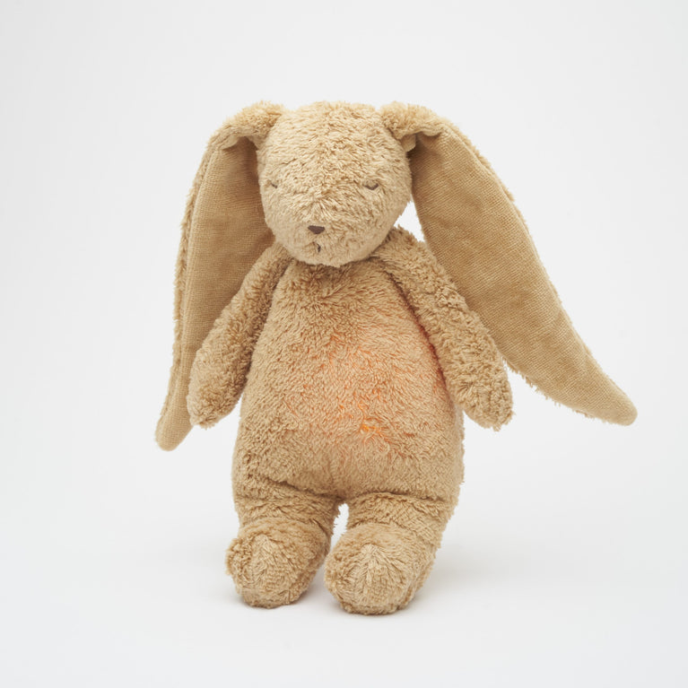 Moonie – lapin nature bio avec sons & lumières cappuccino
