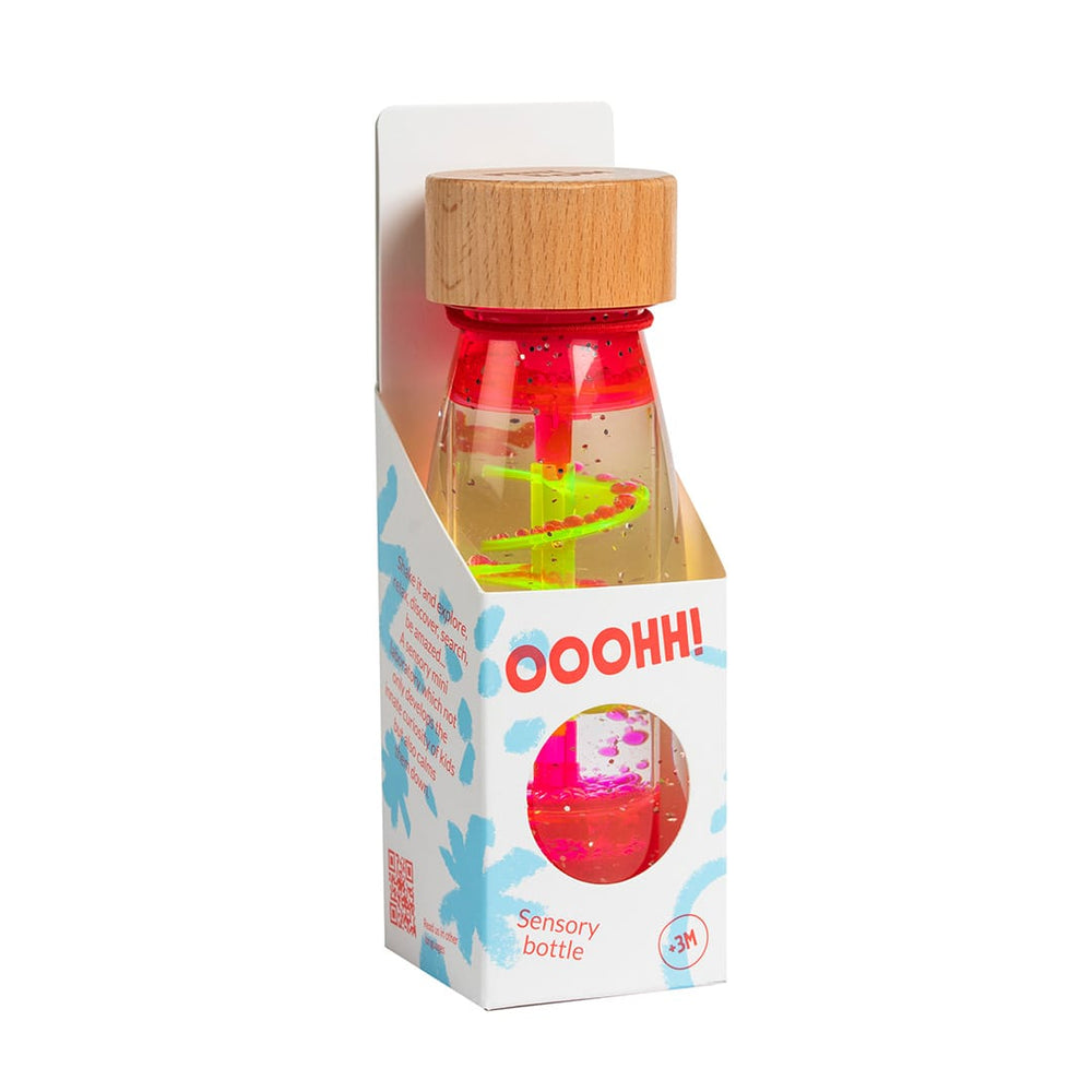 Bouteille sensorielle - Spirale Rose