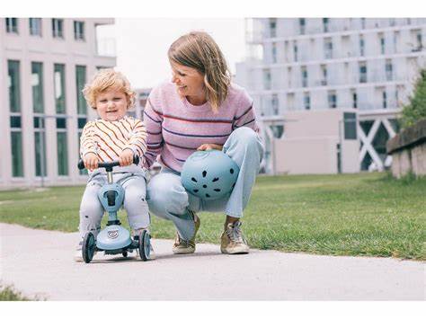 Trottinette 2-1 HIGHWAYKICK 1 PUSH&GO - BLEU ACIER