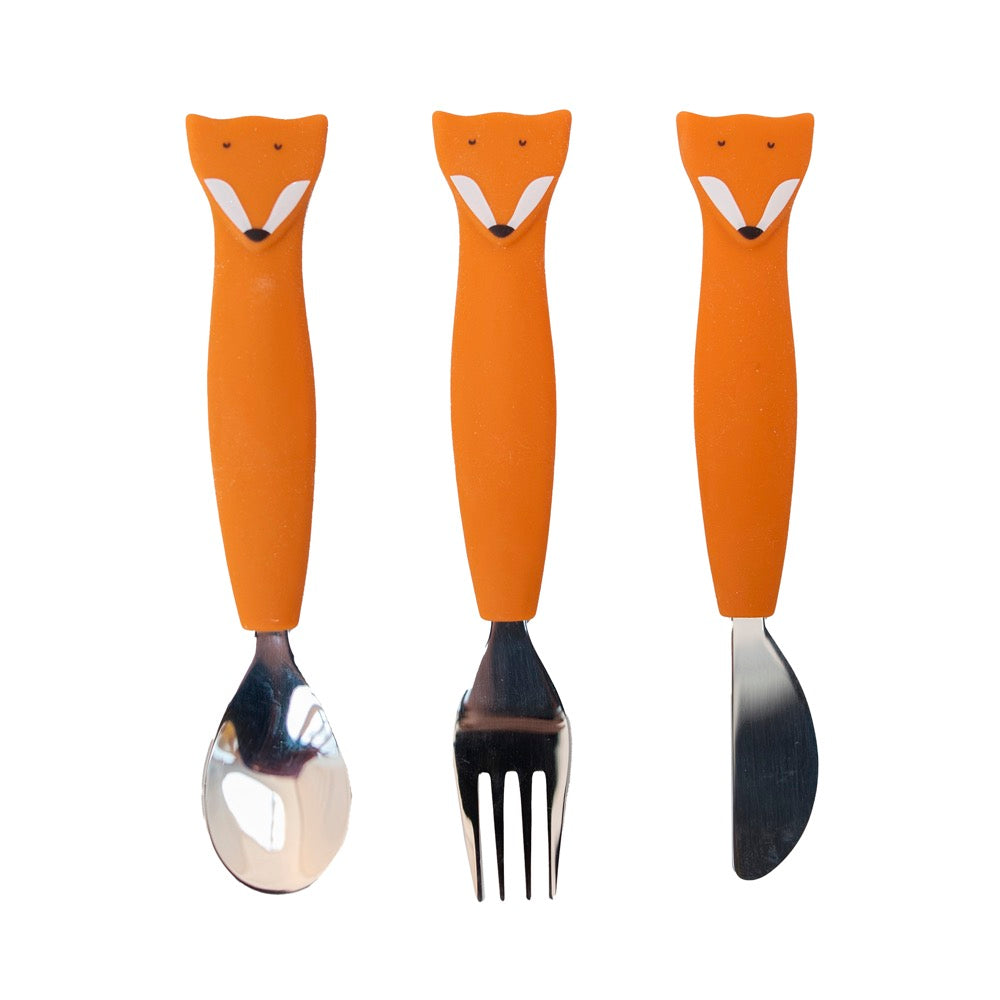 Set de couverts en silicone lot de 3 - Mr. Fox