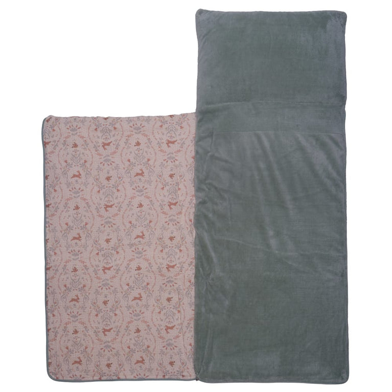 Sac de couchage enfant pliable & nomade - jardin enchanté