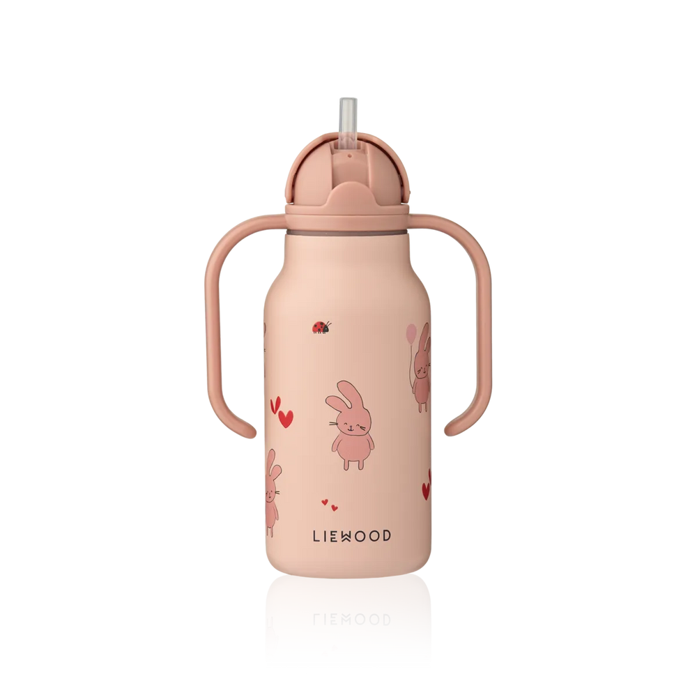 Gourde isotherme 250ml - enfant sauvage rosey