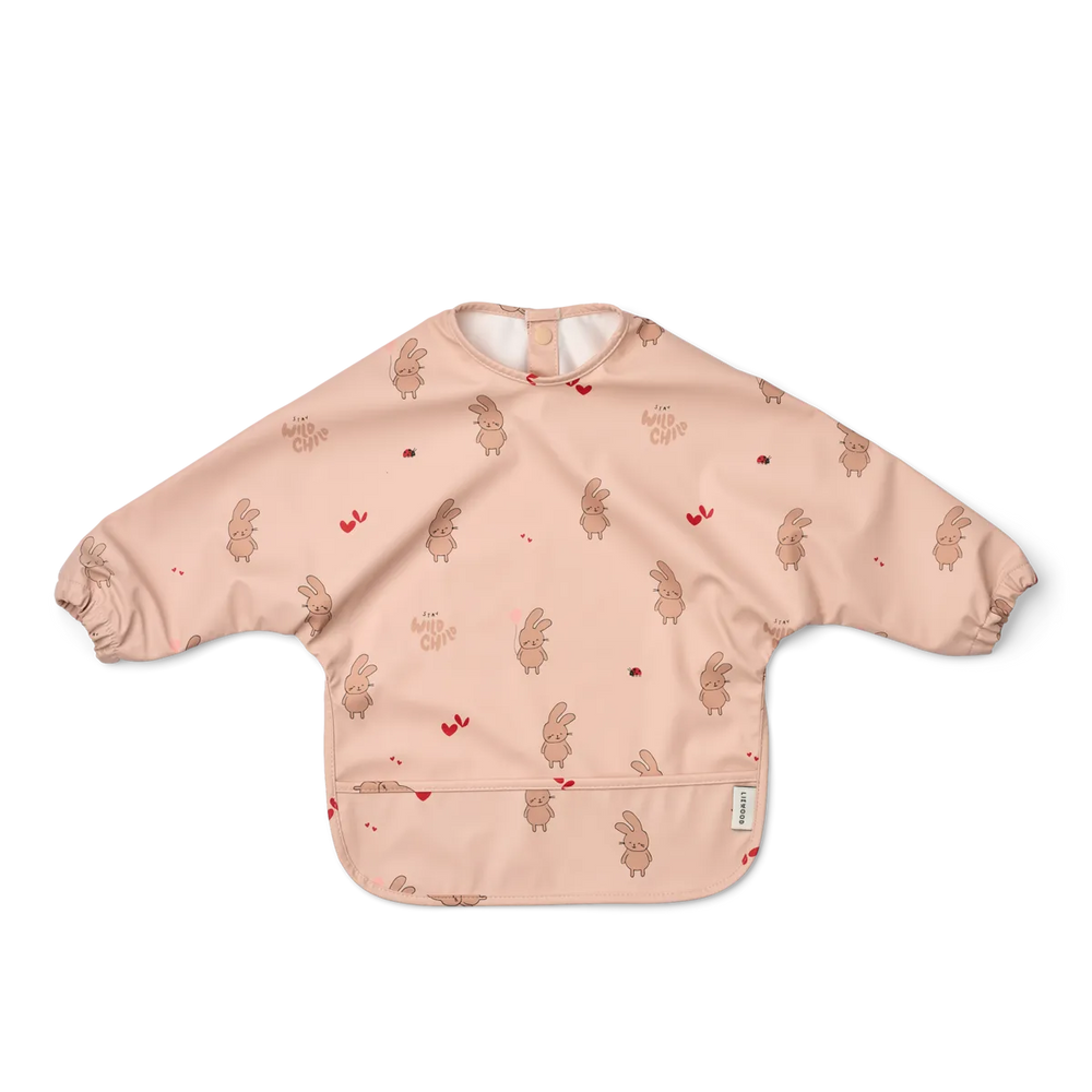 Bavoir à manches - Enfant sauvage rosey