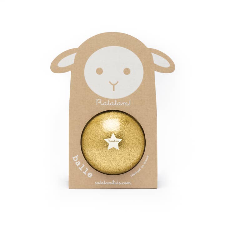 Ballon mouton 10 cm - Or