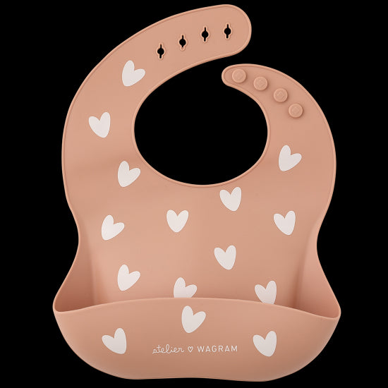 Bavoir silicone - latté
