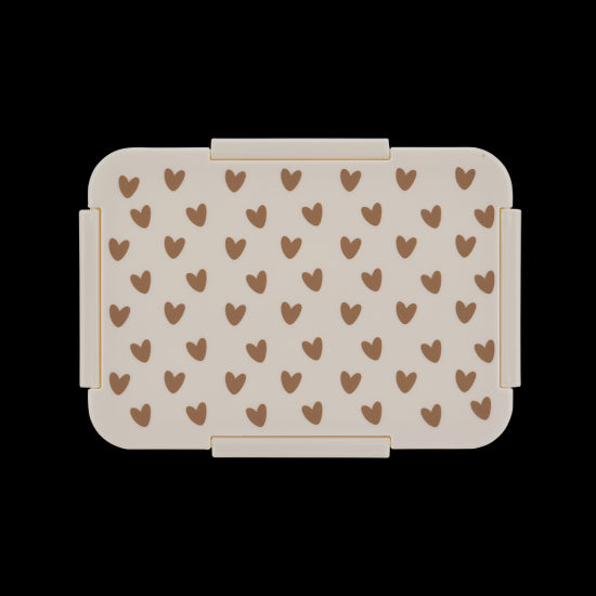 Boite gouter cœur - crème