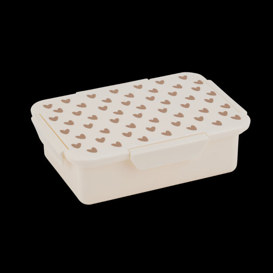 Boite gouter cœur - crème