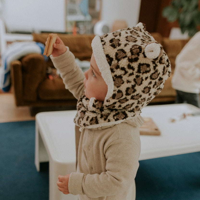 Bonnet léopard - naissance/36 mois