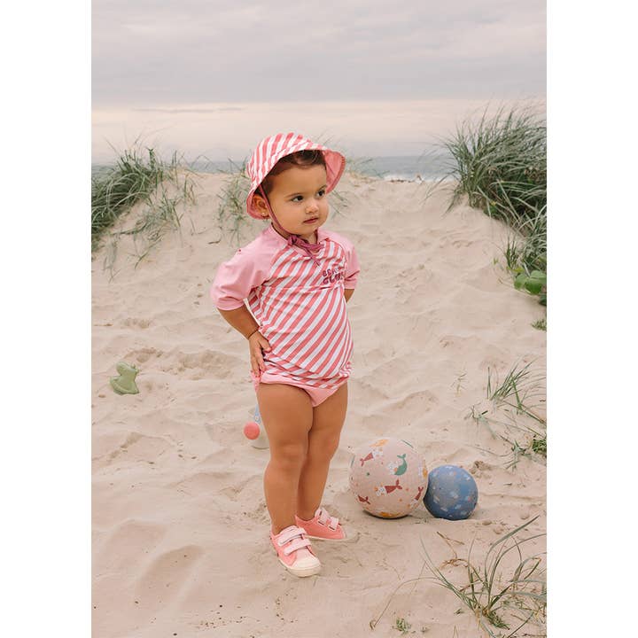 Maillot-couche Volants Rayures Bloom & Blush
