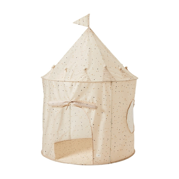 Tente de jeu en tissu recyclé - Beige de terrazzo