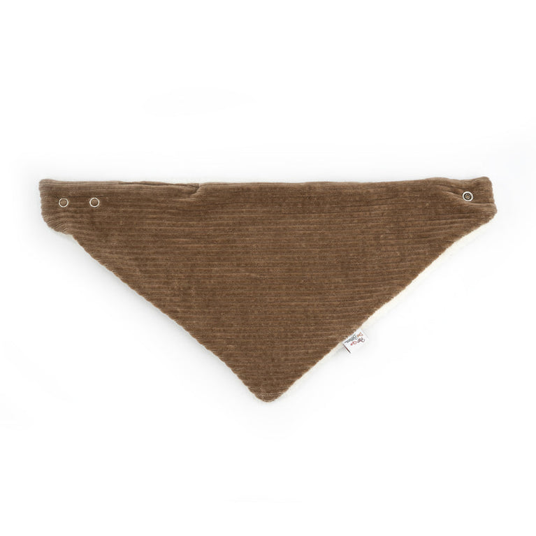 Cache-cou velours taupe - 3mois/8ans