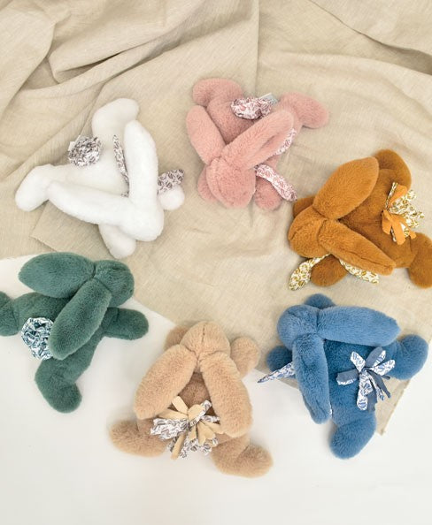 Lapin DOUDOU - Peluche lapin Beige - 25 cm