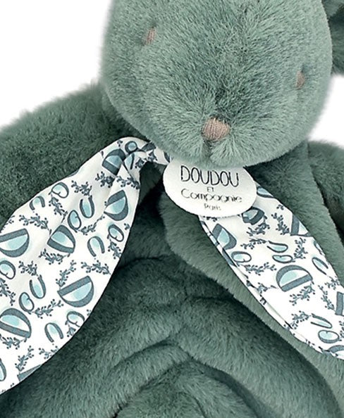 Lapin DOUDOU - Doudou lapin Vert - 29 cm