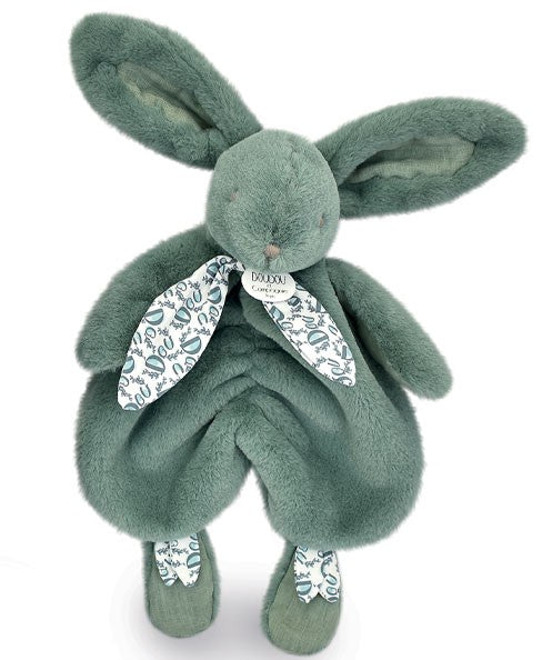 Lapin DOUDOU - Doudou lapin Vert - 29 cm