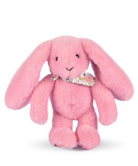 Peluche lapin rose 25 cm - Lapin Fleurette
