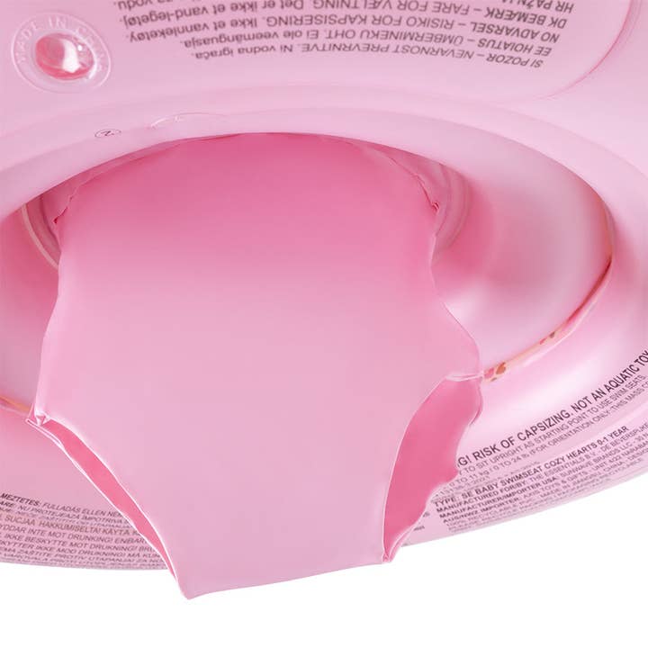 Bouée pour bébé - Rose - Cœurs douillets - 0/1 an