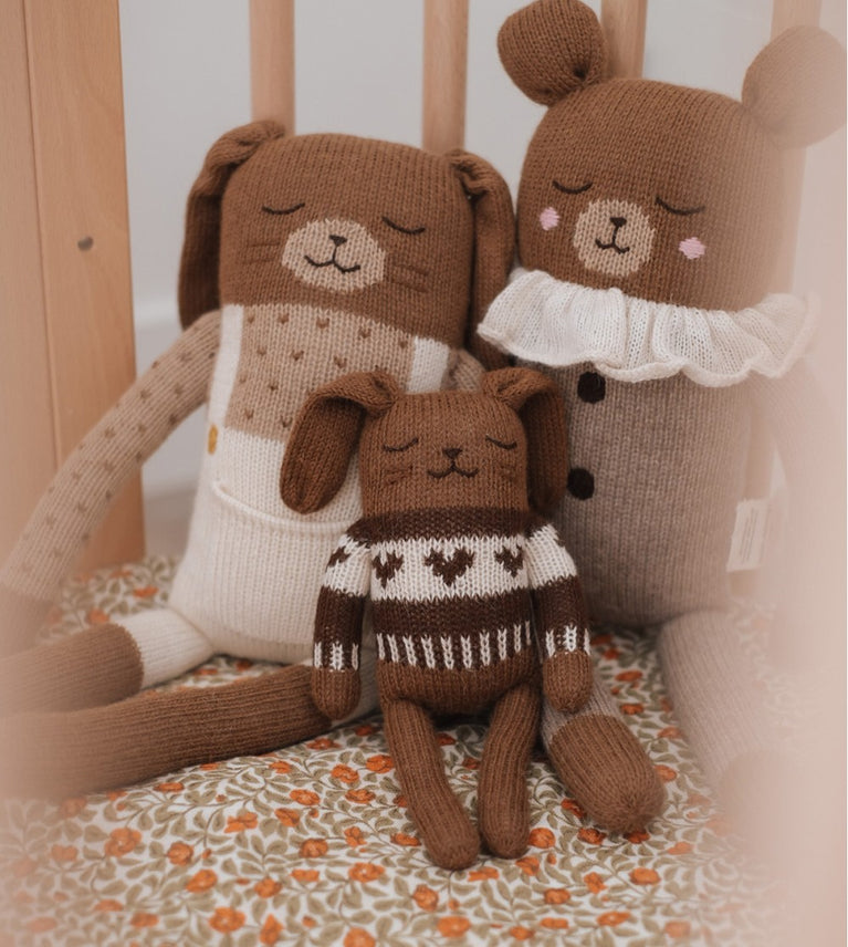 Grand doudou ours - pyjama avoine
