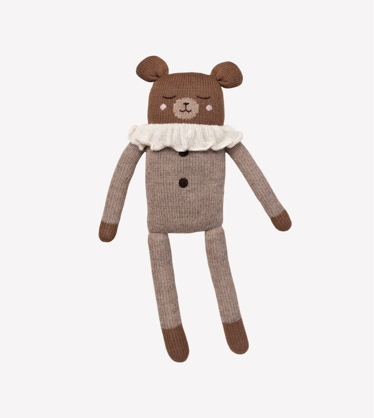 Grand doudou ours - pyjama avoine