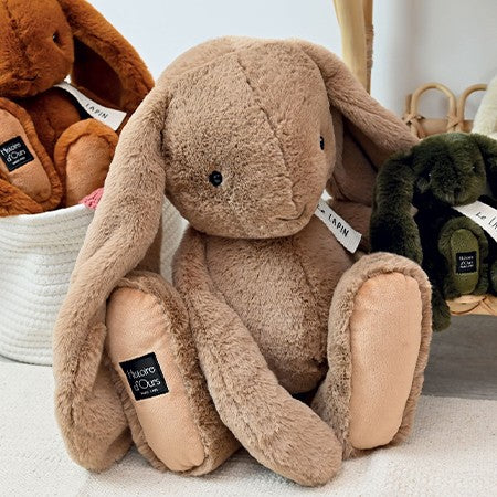Peluche lapin marron - LE LAPIN - 50 cm