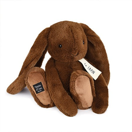 Peluche lapin marron fonçé - Café - LE LAPIN - 32 cm