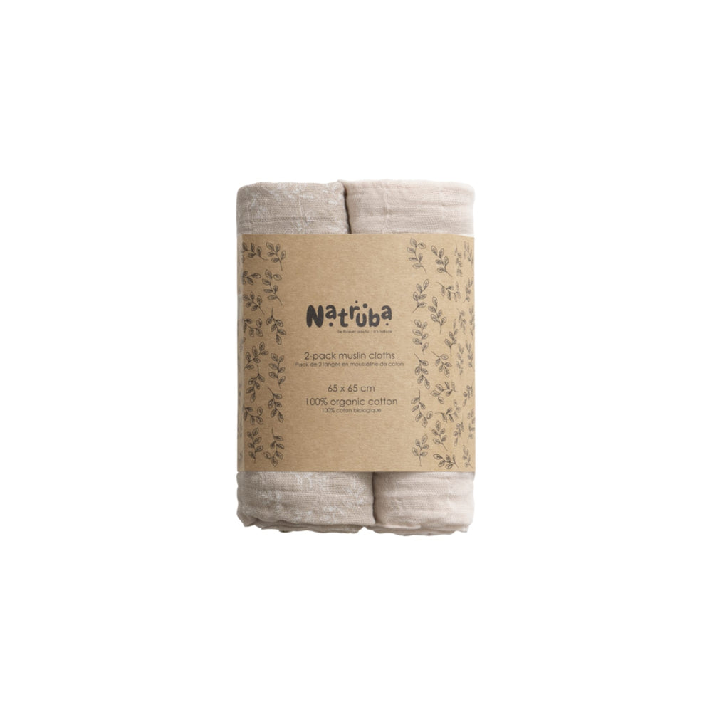 Set de deux lange bio crème