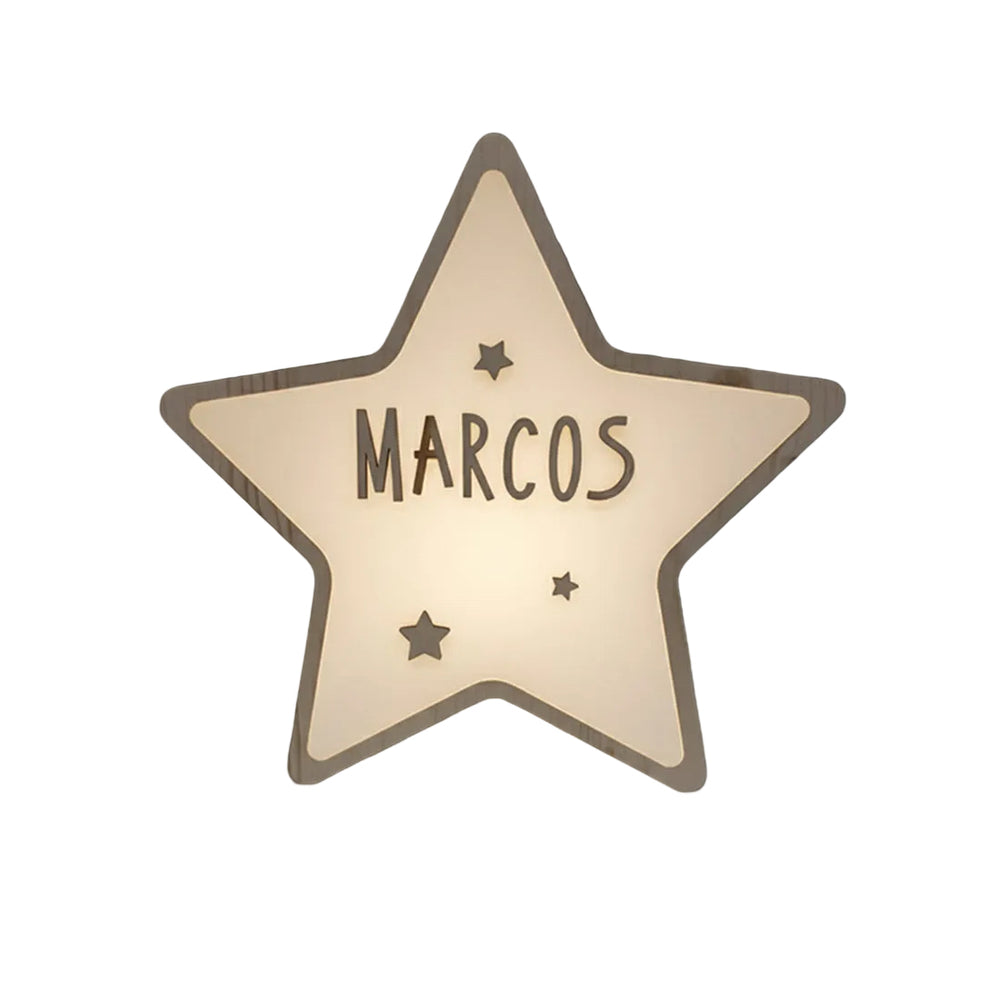 Veilleuse étoile personnalisable - grand modèle