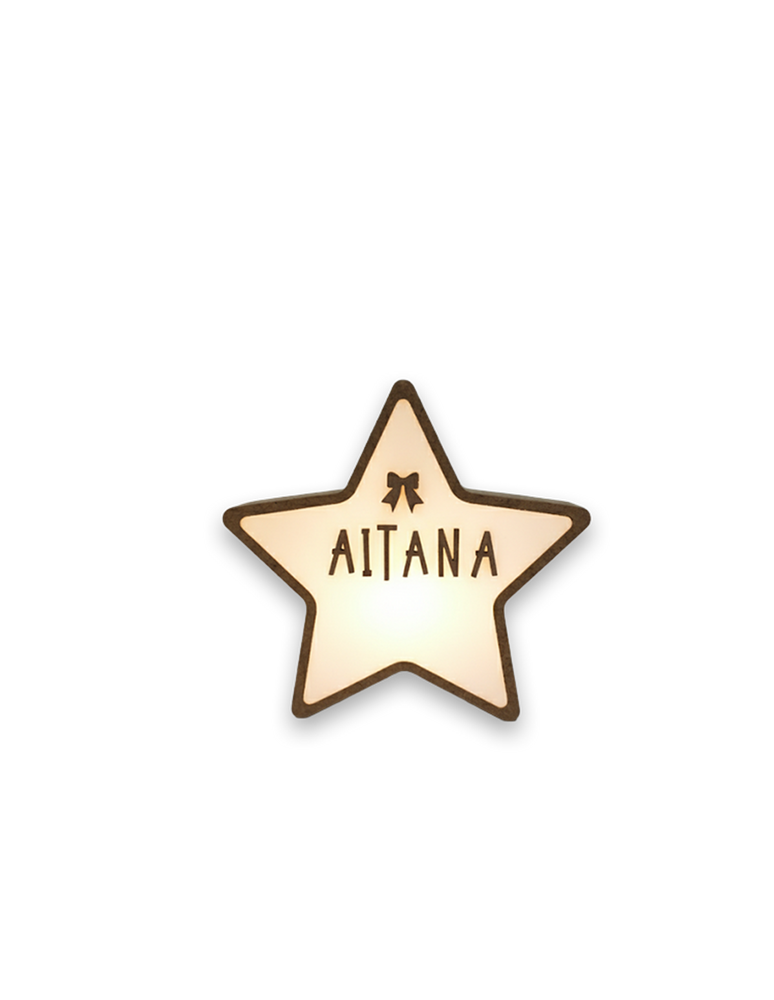 Veilleuse petit modèle - personnalisable - étoile