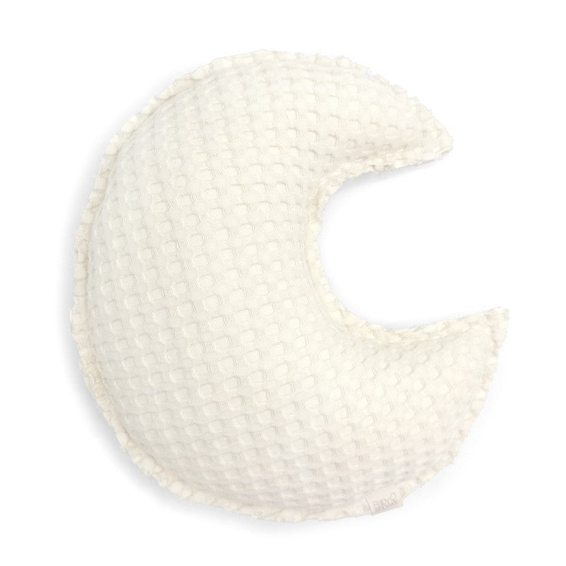 Coussin lune - gaufré vanille