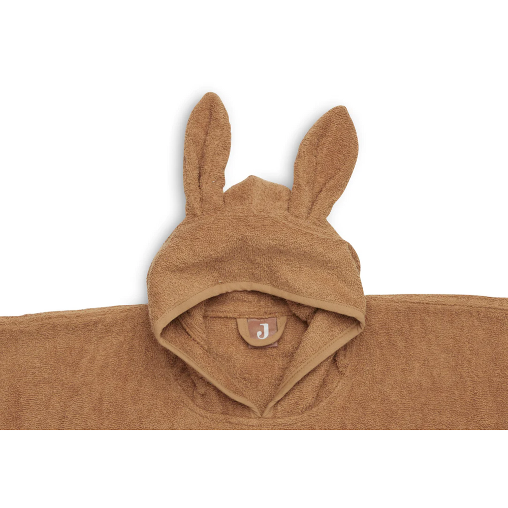 Poncho oreille de lapin caramel