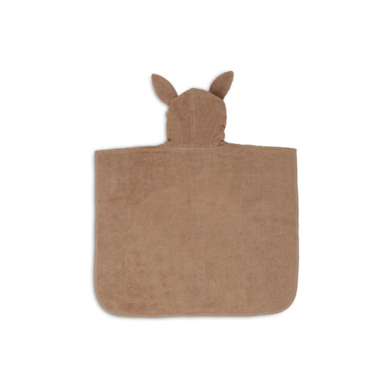 Poncho oreille de lapin biscuit