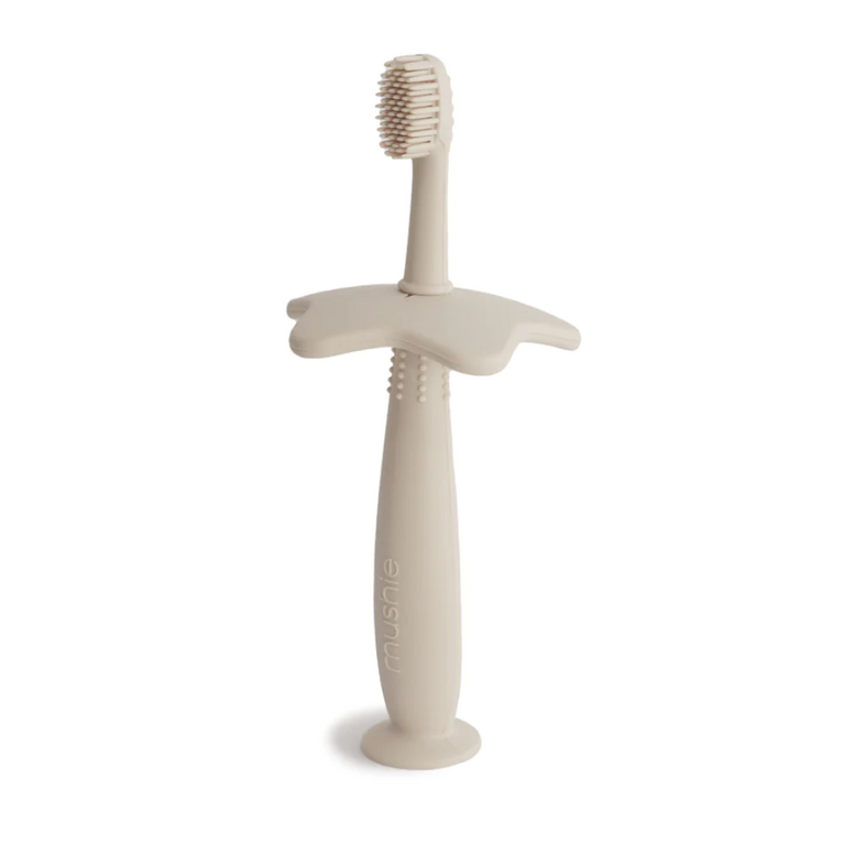 Brosse à dents silicone ivoire