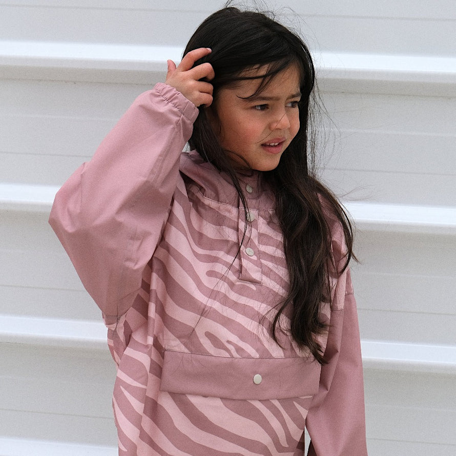 Poncho de pluie long enfant - zebra