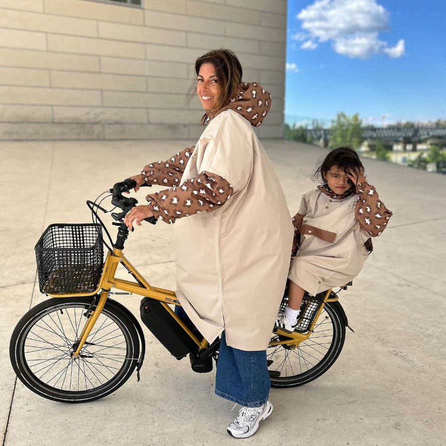 Poncho de pluie long enfant - léopard